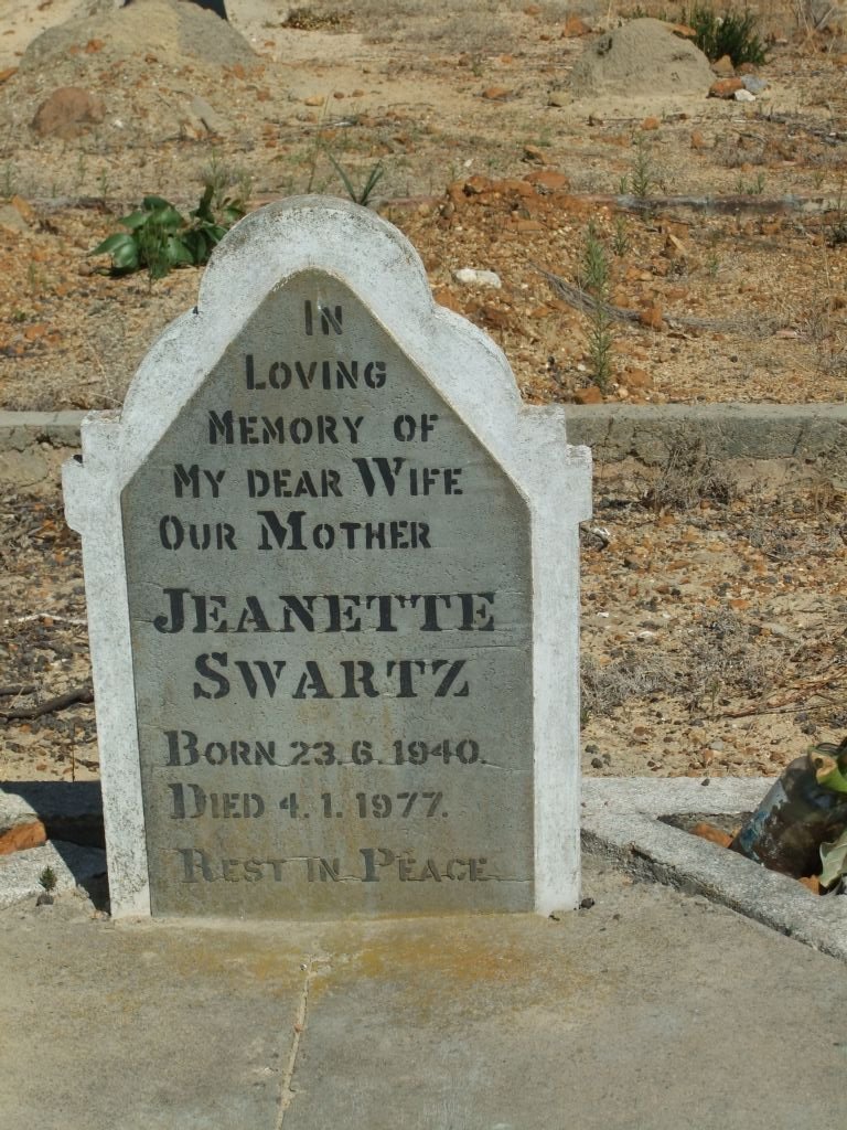 SWARTZ Jeanette 1940-1977