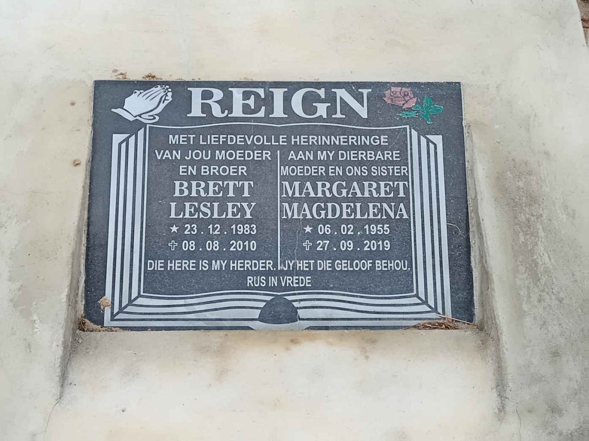 REIGN Margaret Magdalena 1955-2019 :: REIGN Brett Lesley 1983-2010 