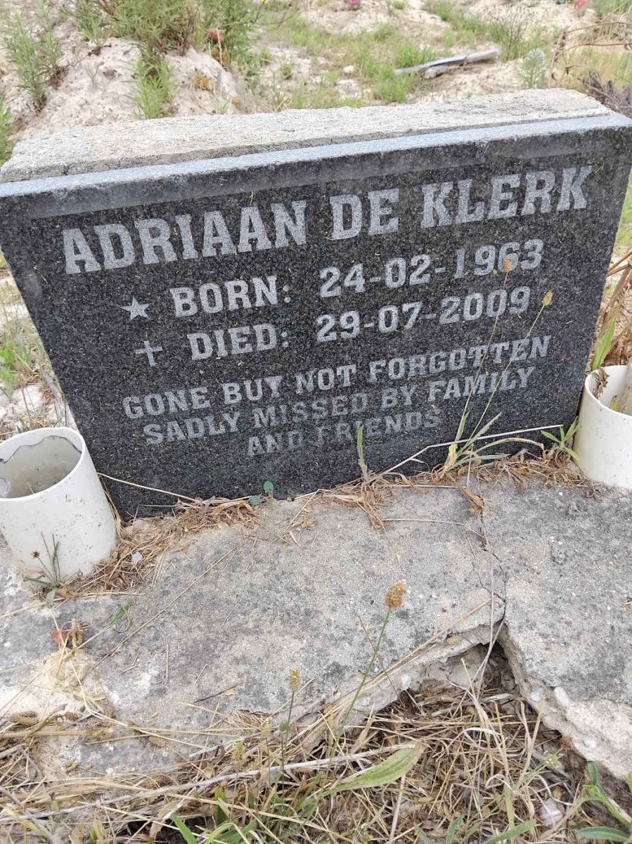 KLERK Adriaan, de 1963-2009