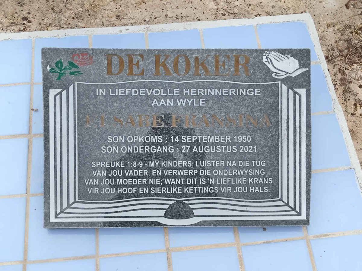 KOKER Elsabe Fransina, de 1950-2021 