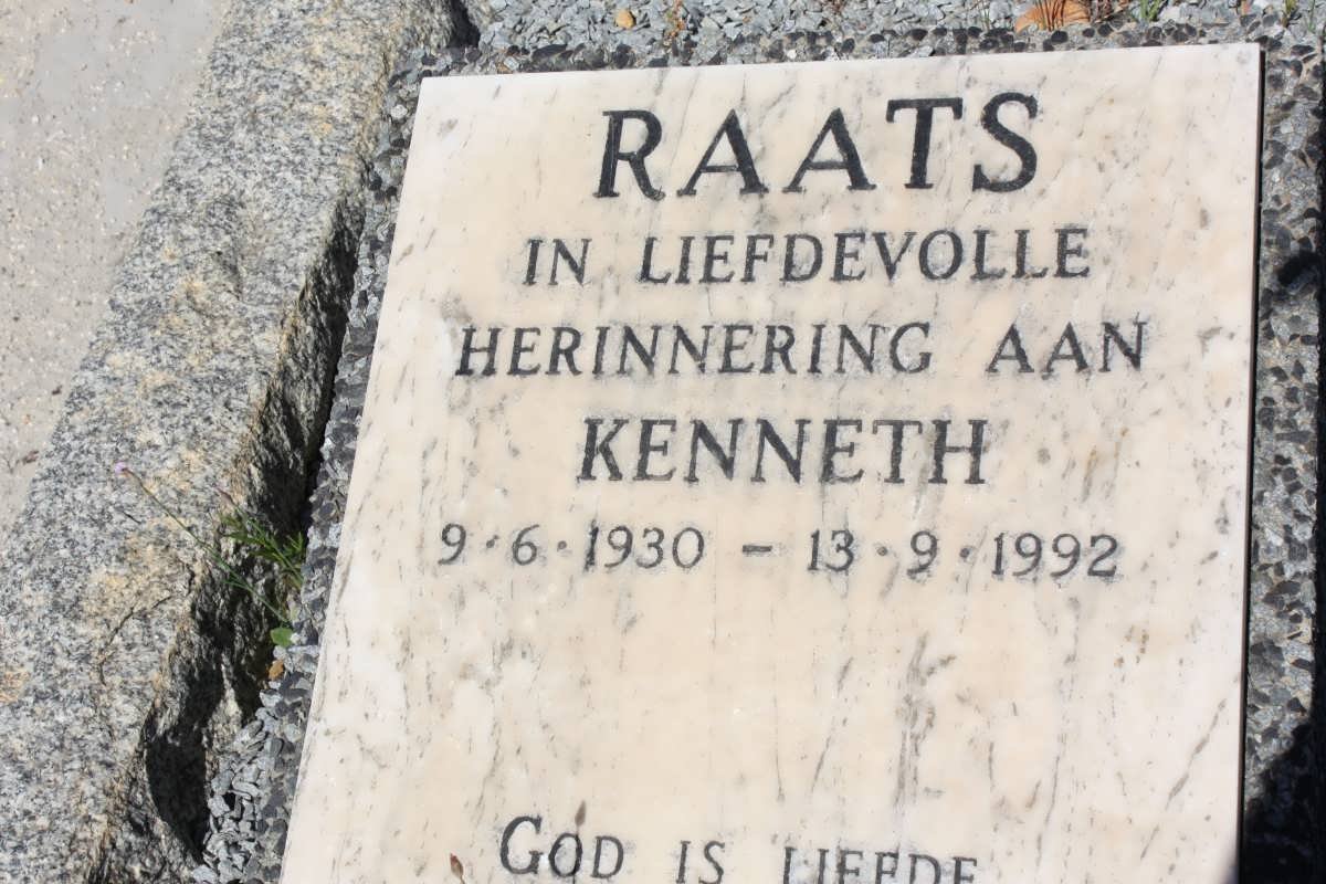 RAATS Kenneth 1930-1992 :: RAATS Reinette 1963-1963