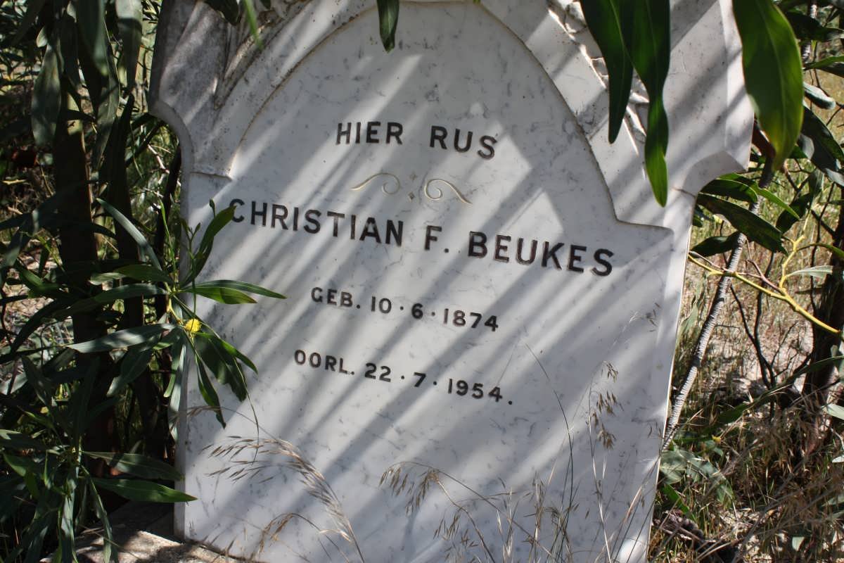 BEUKES Christian F. 1874-1954