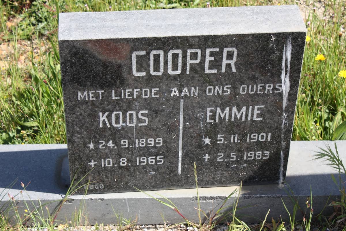 COOPER Koos 1899-1965 &amp; Emmie 1901-1983