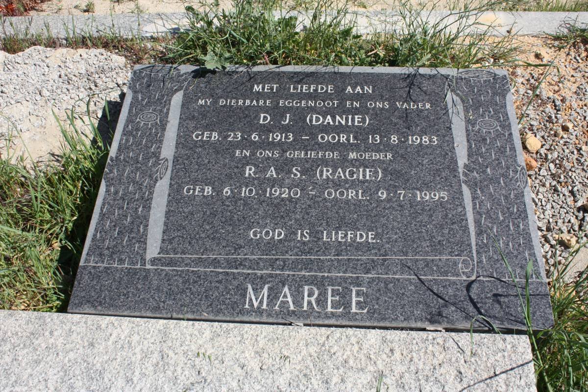 MAREE D.J. 1913-1983 &amp; R.A.S. 1920-1995