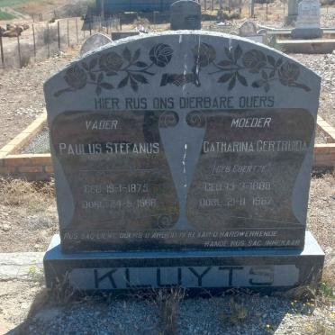 KLUYTS Paulus Stefanus 1875-1966 & Catharina Gertruida COERTZE 1880-1967