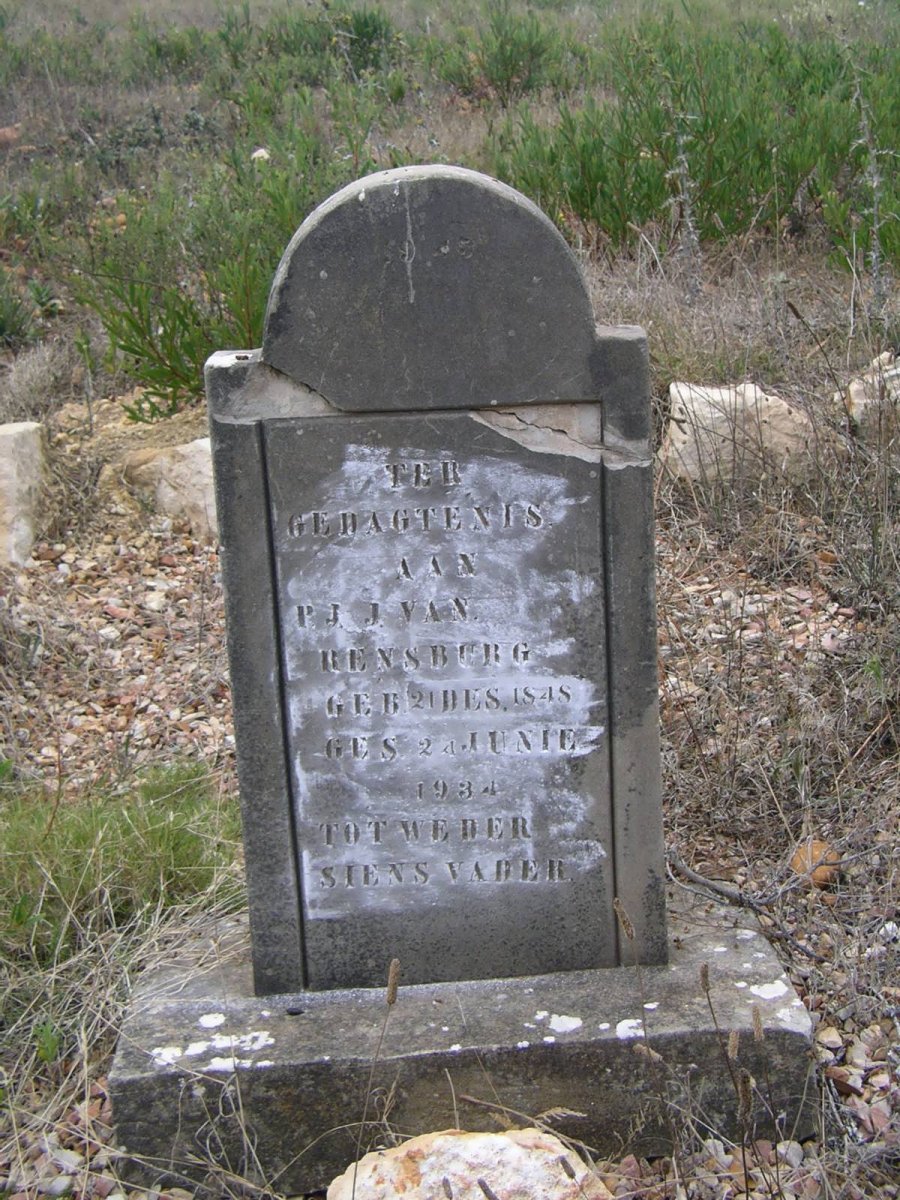 RENSBURG P.J.J., van 1848-1934