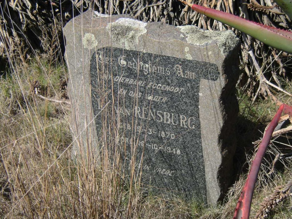 RENSBURG L., van 1870-1948