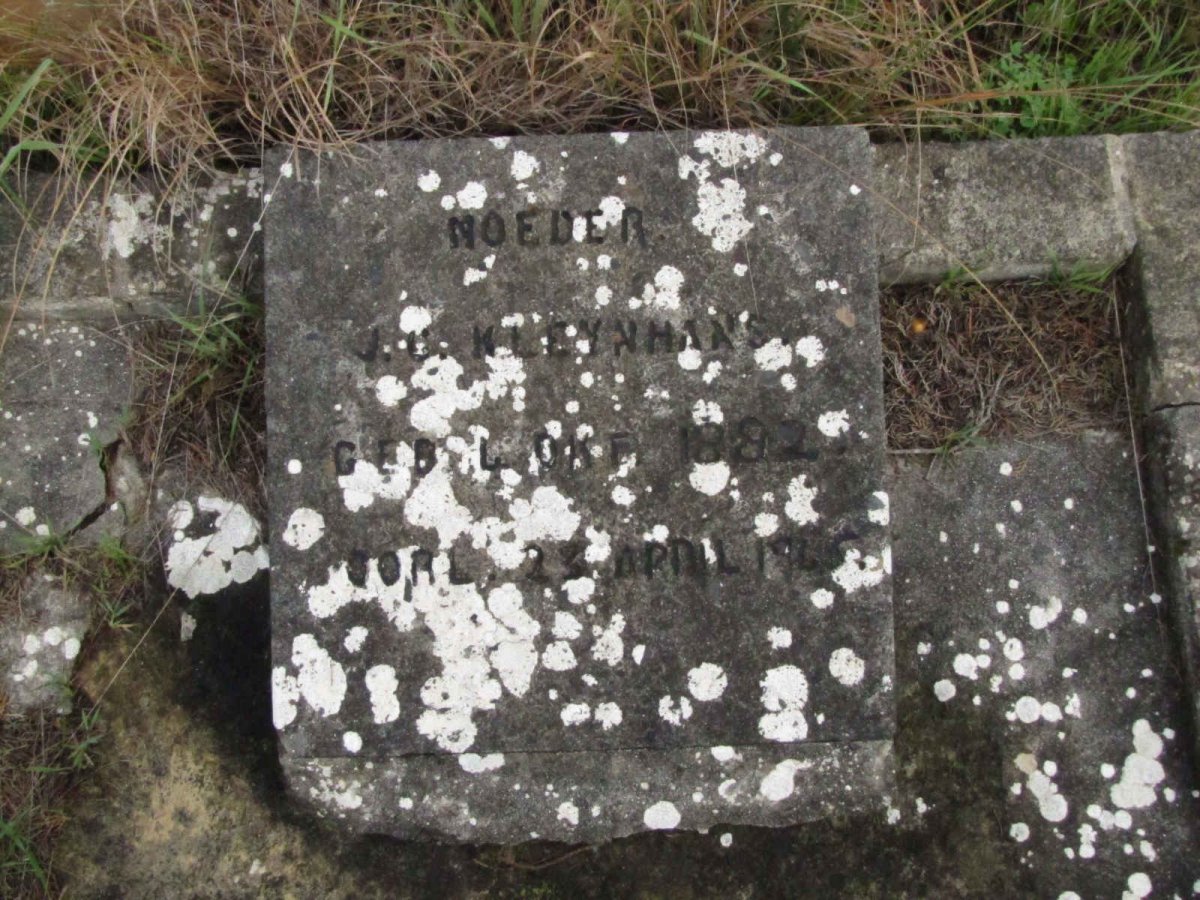 KLEYNHANS J.G. 1882-1962