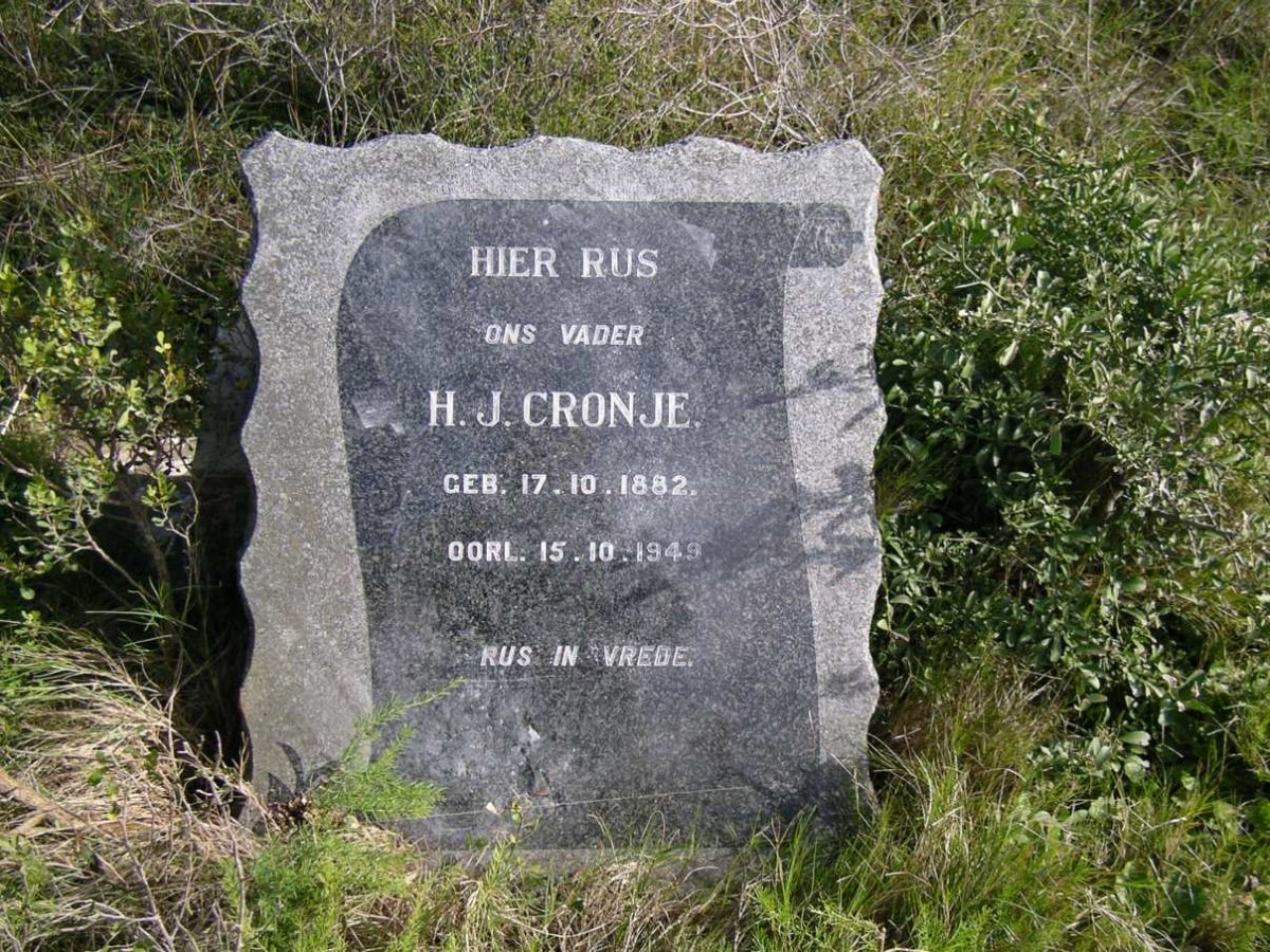 CRONJE H.J. 1882-1949