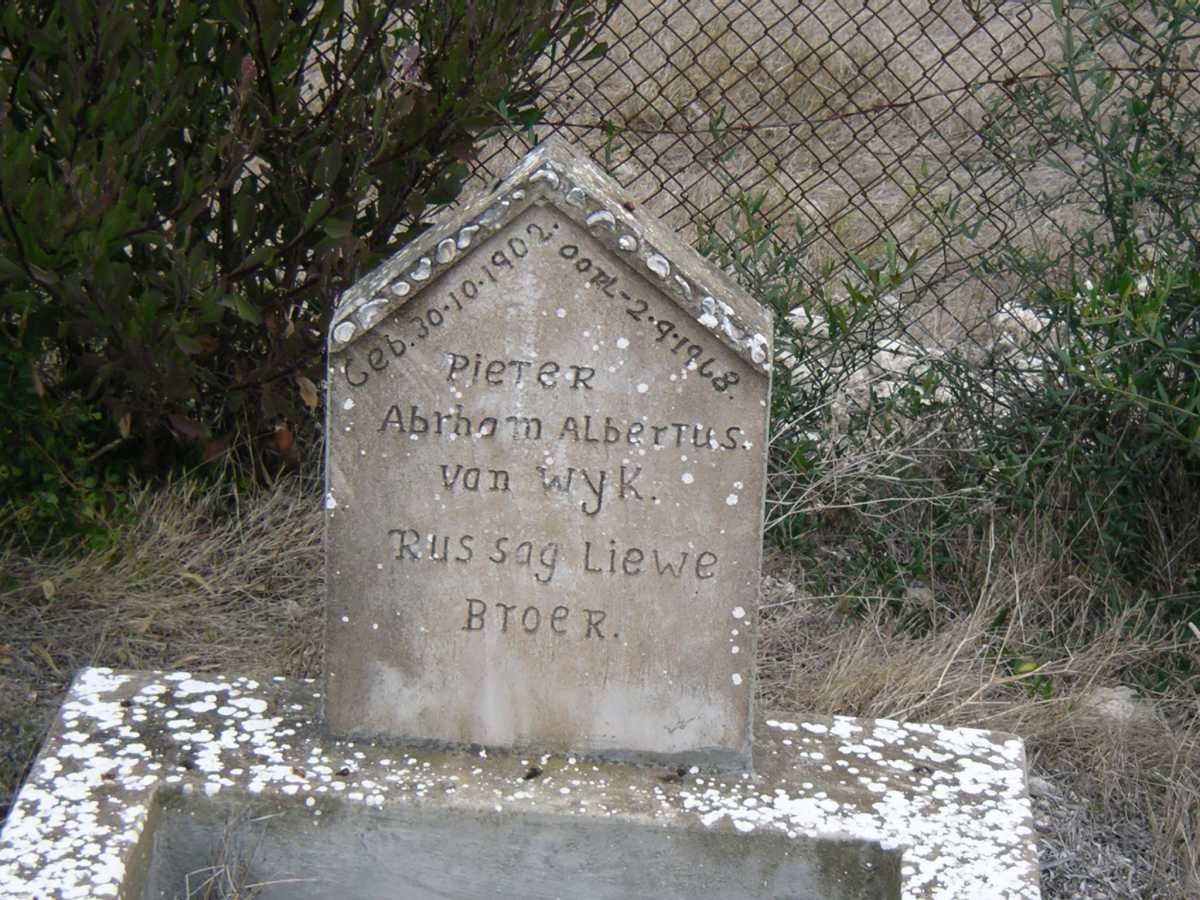 WYK Pieter Abrham Albertus, van 1902-1968