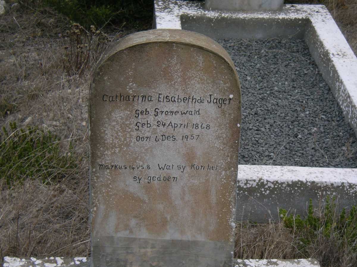 JAGER Catharina Elisabeth, de 1868-1957