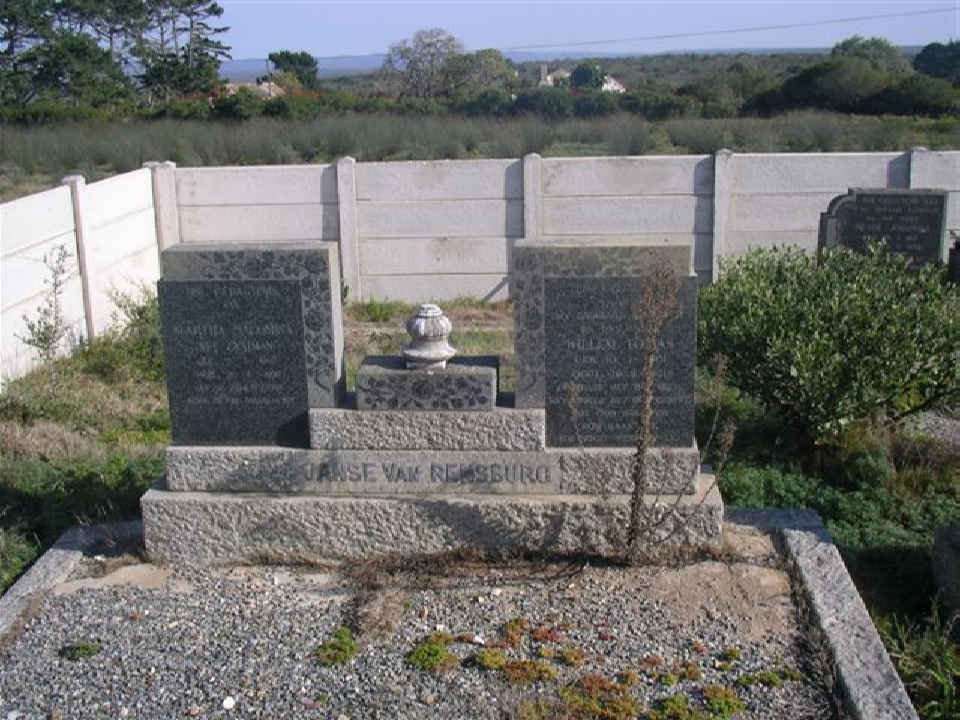 RENSBURG Willem Tobias, Janse van 1901-1961 &amp; Martha Salomina ZAAIMAN 1902-1996