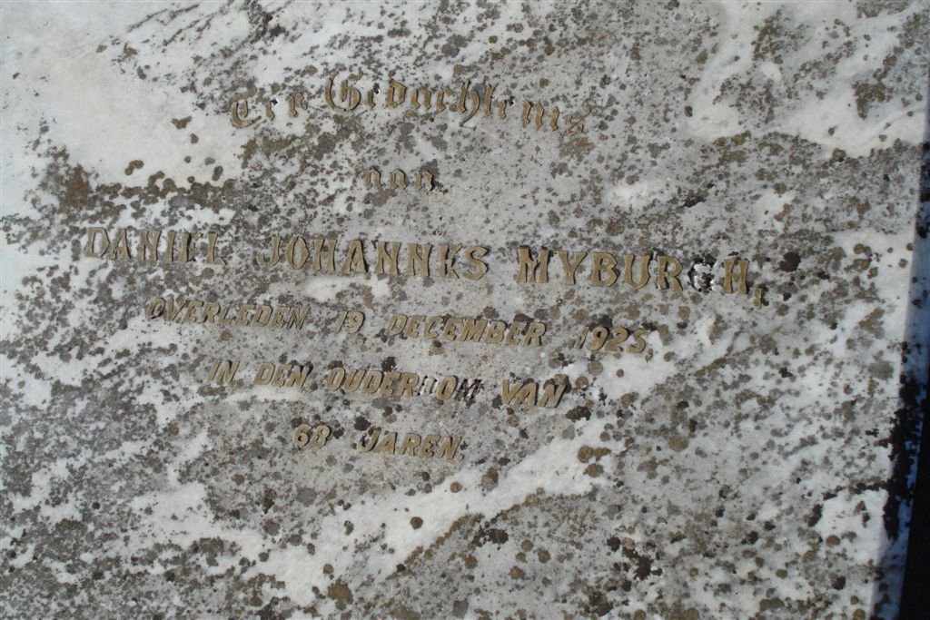 MYBURGH Daniel Johannes -1925