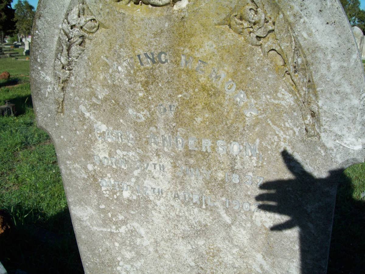 ANDERSON Carl 1837-1902