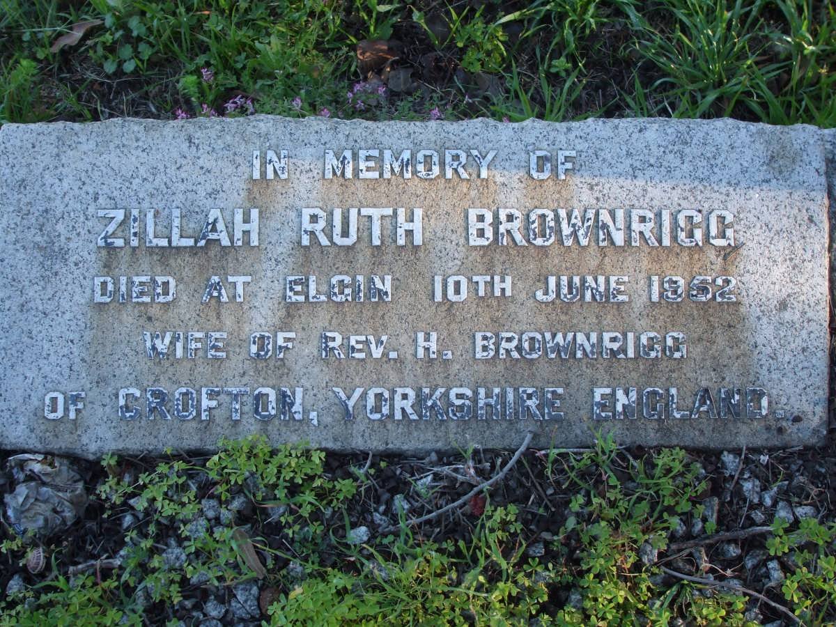BROWNRIGG Zillah Ruth 1952
