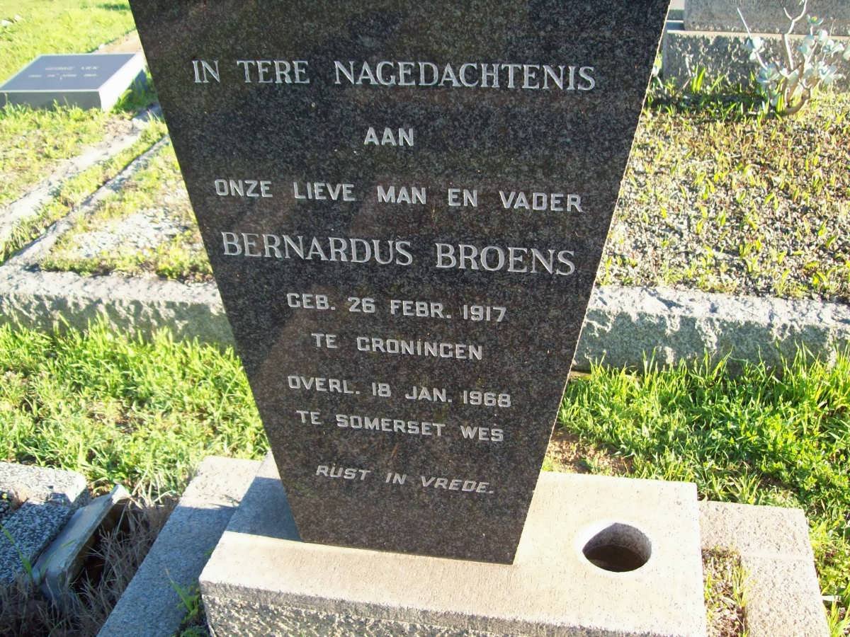 BROENS Bernardus 1917-1968