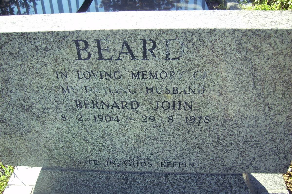 BEARE Bernard John 1904-1978