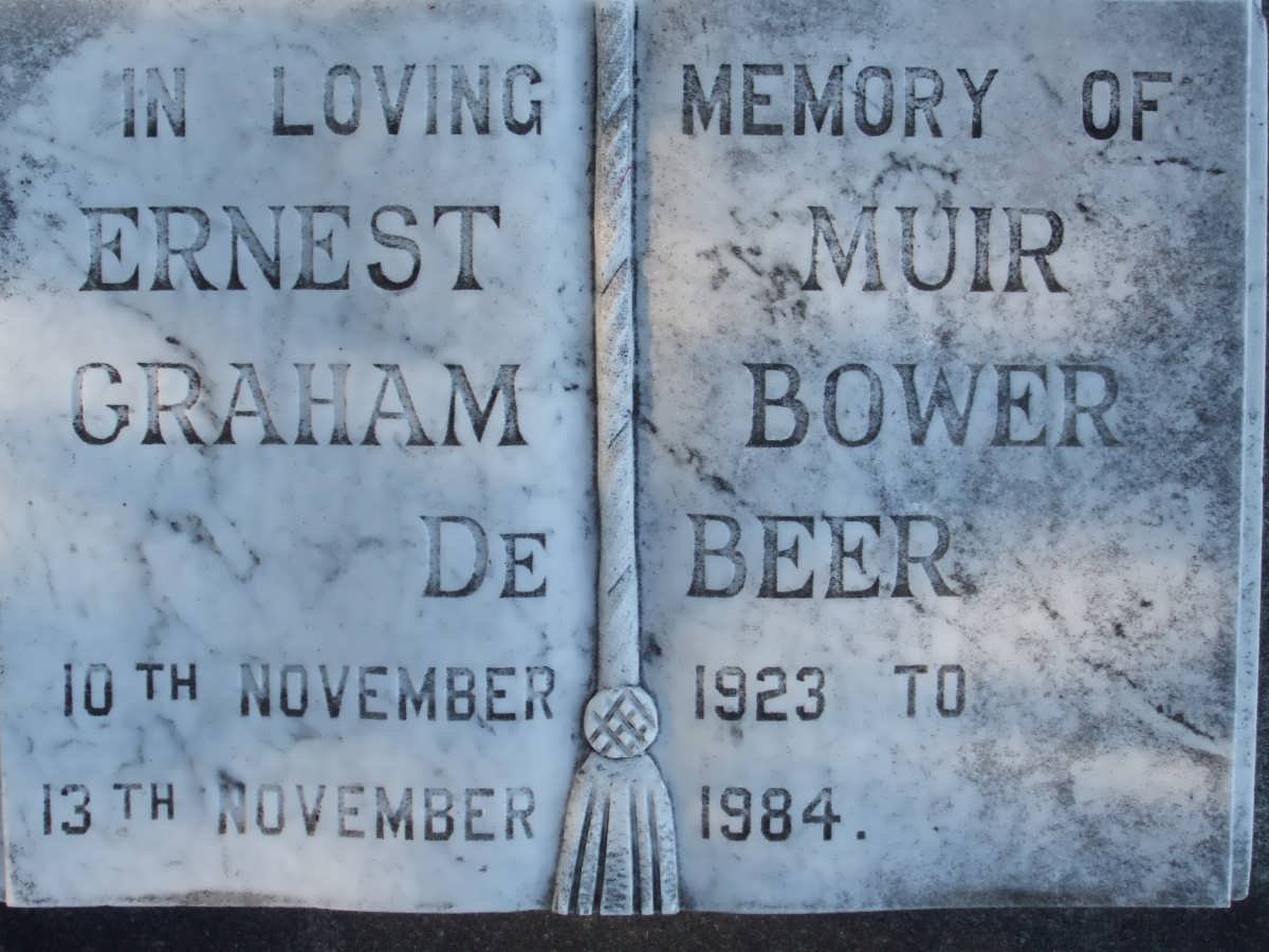 BEER Ernest Muir Graham Bower, de 1923-1984