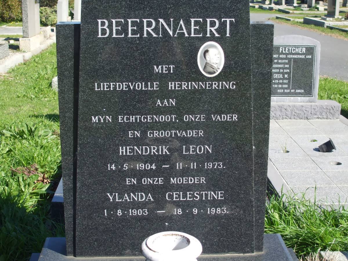 BEERNAERT Hendrik Leon 1904-1973 &amp; Ylanda Celestine 1903-1983