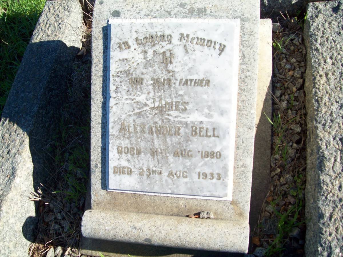 BELL James Alexander 1880-1933