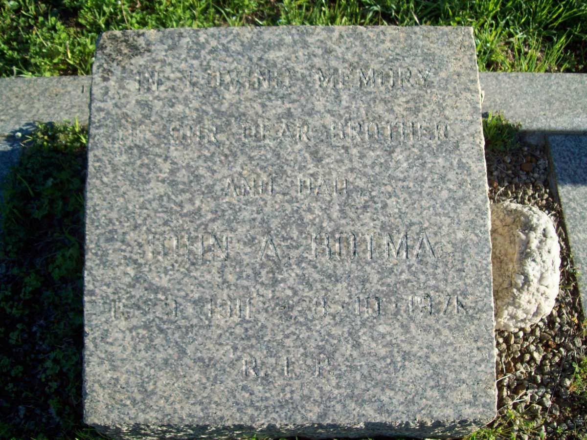 BOTMA John A. 1911-1971