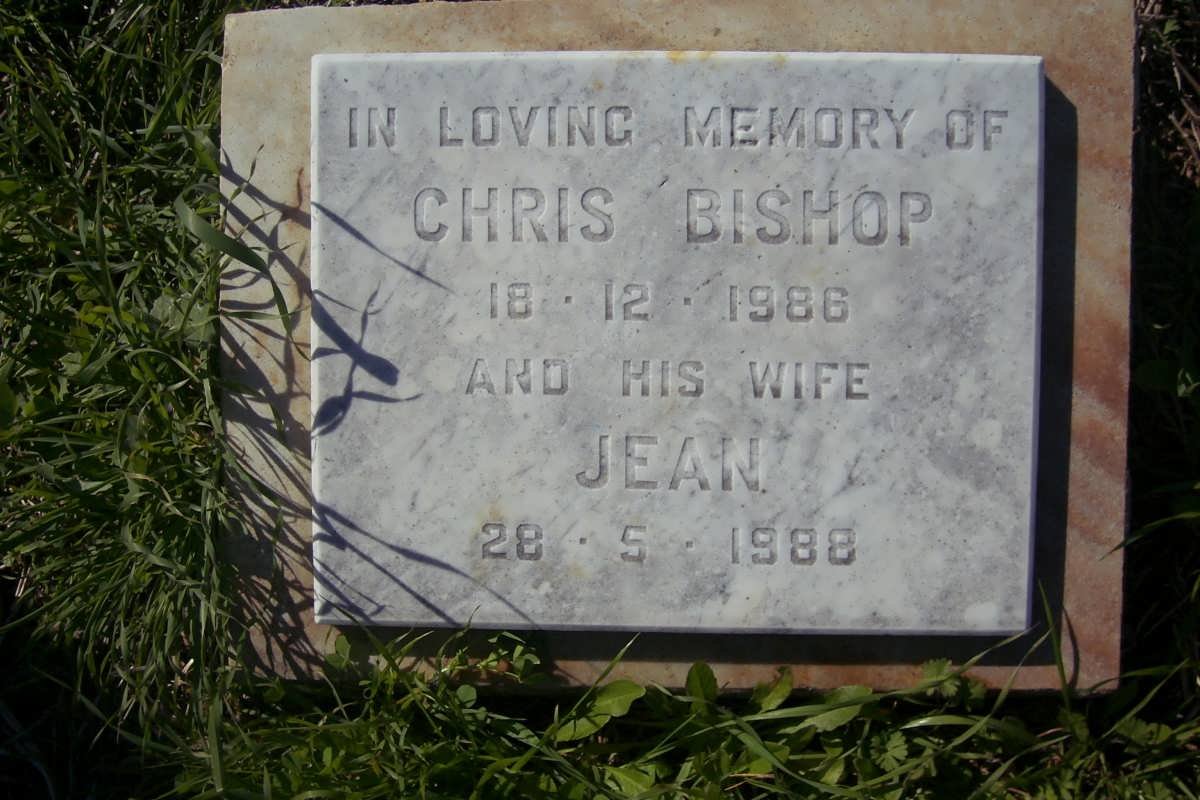 BISHOP Chris -1869 &amp; Jean -1988
