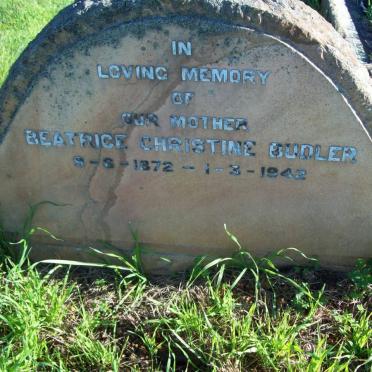 BUDLER Beatrice Christine 1872-1942
