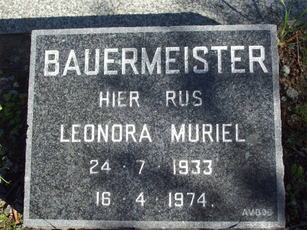 BAUERMEISTER Leonora Muriel 1933-1974