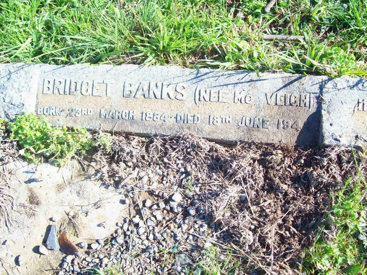 BANKS Bridget nee McVEIGH 1884-1942