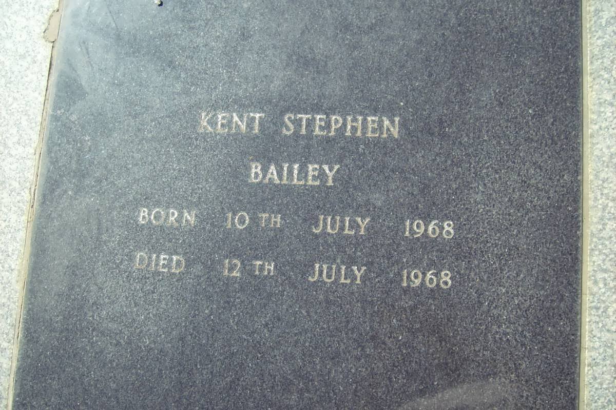 BAILEY Kent Stephen 1968-1968
