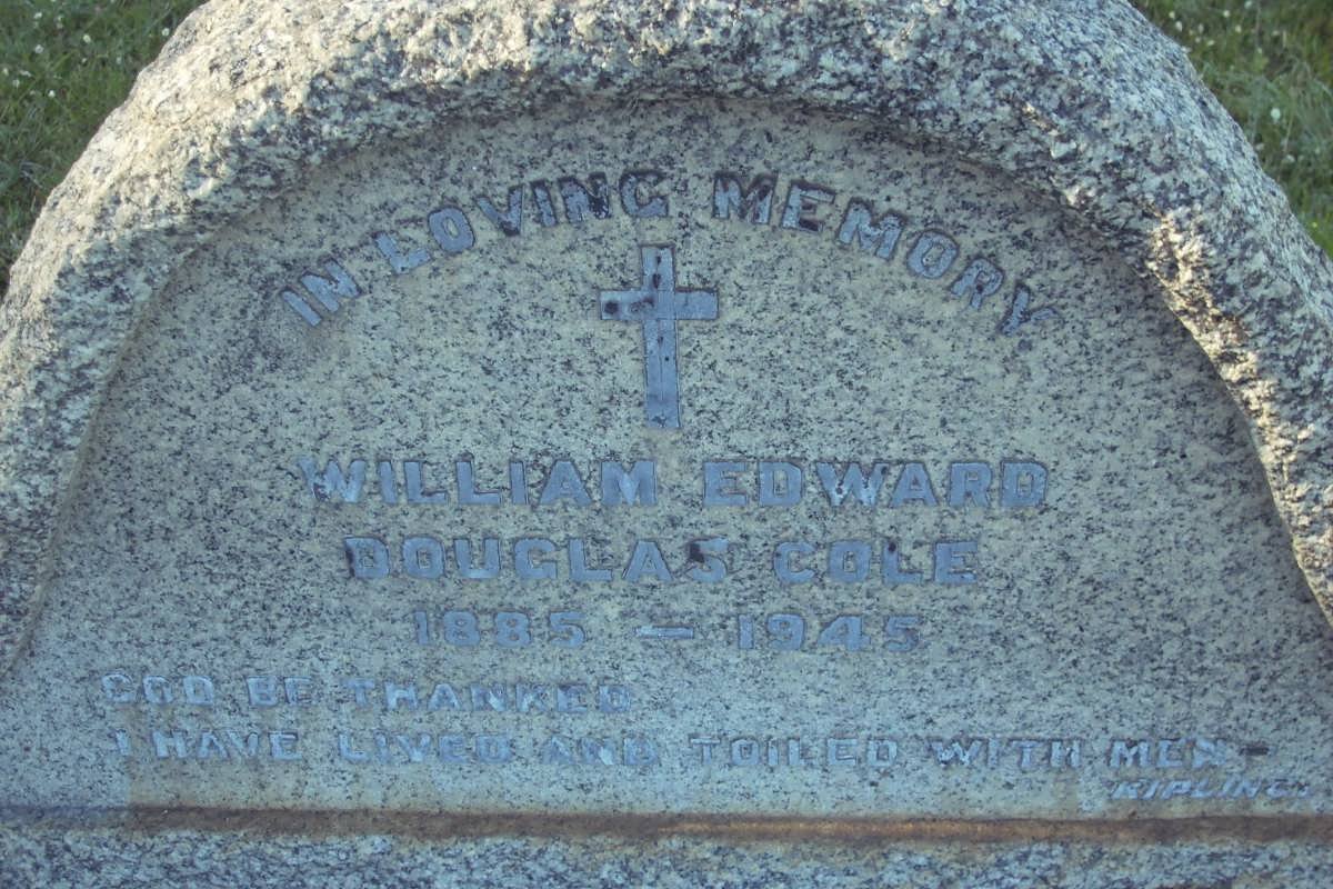 COLE William Edward Douglas 1885-1945