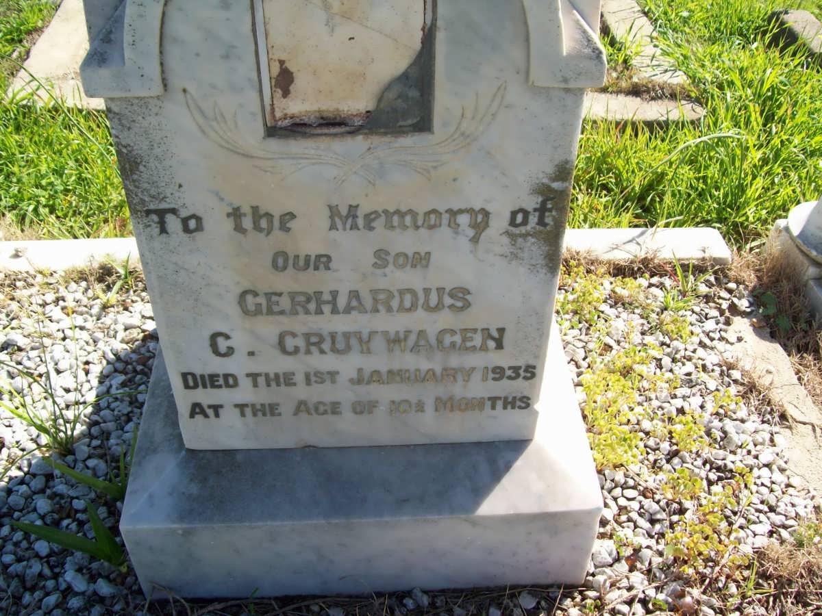 CRUYWAGEN Gerhardus C. -1935