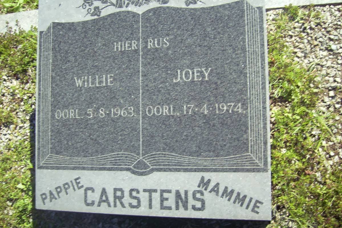 CARSTENS Willie -1963 &amp; Joey -1974