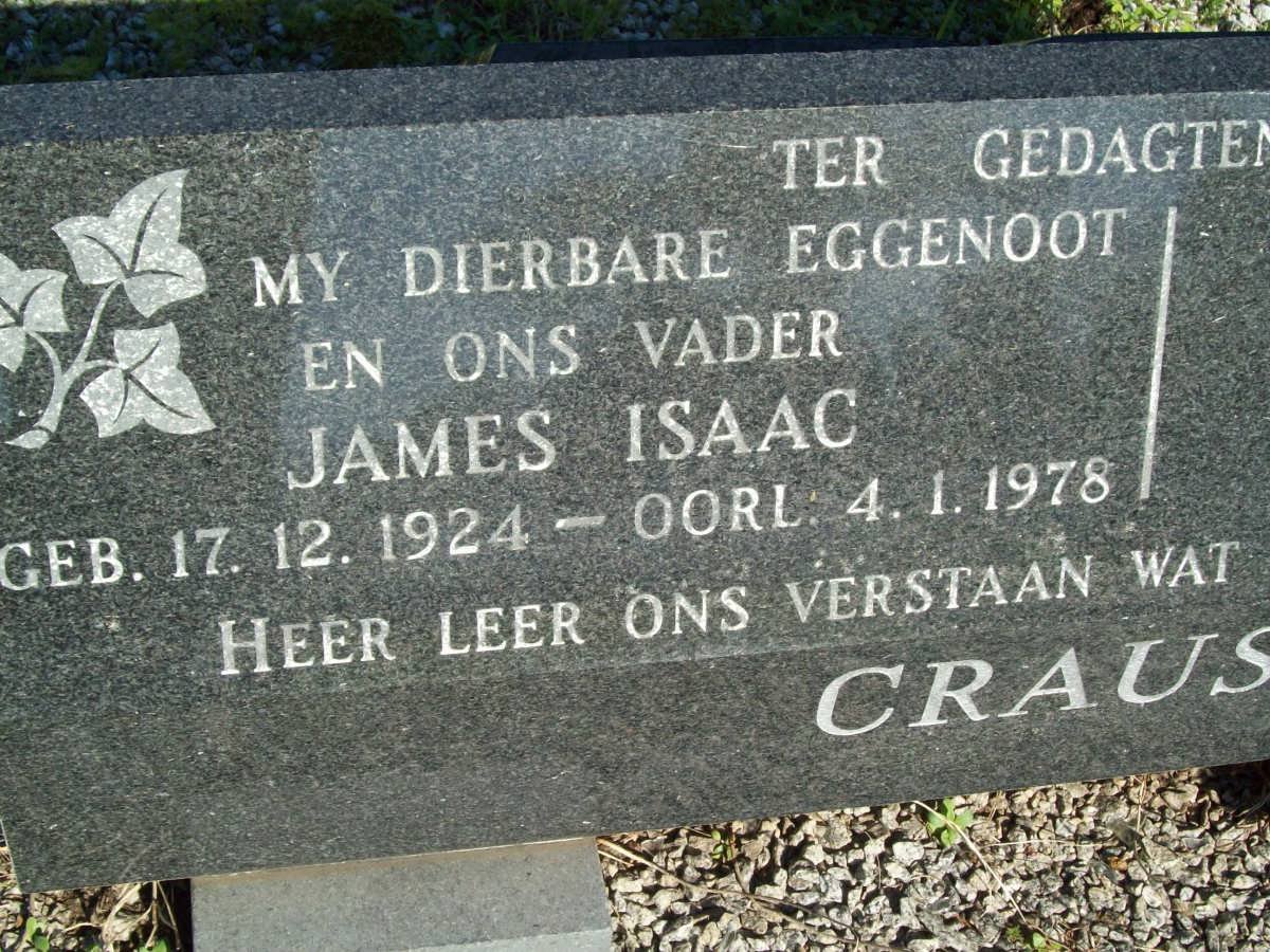 CRAUSE James Isaac 1924-1978 :: CRAUSE Teuns 1947-1987