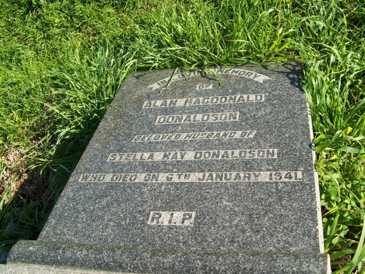 DONALDSON Alan MacDonald -1941