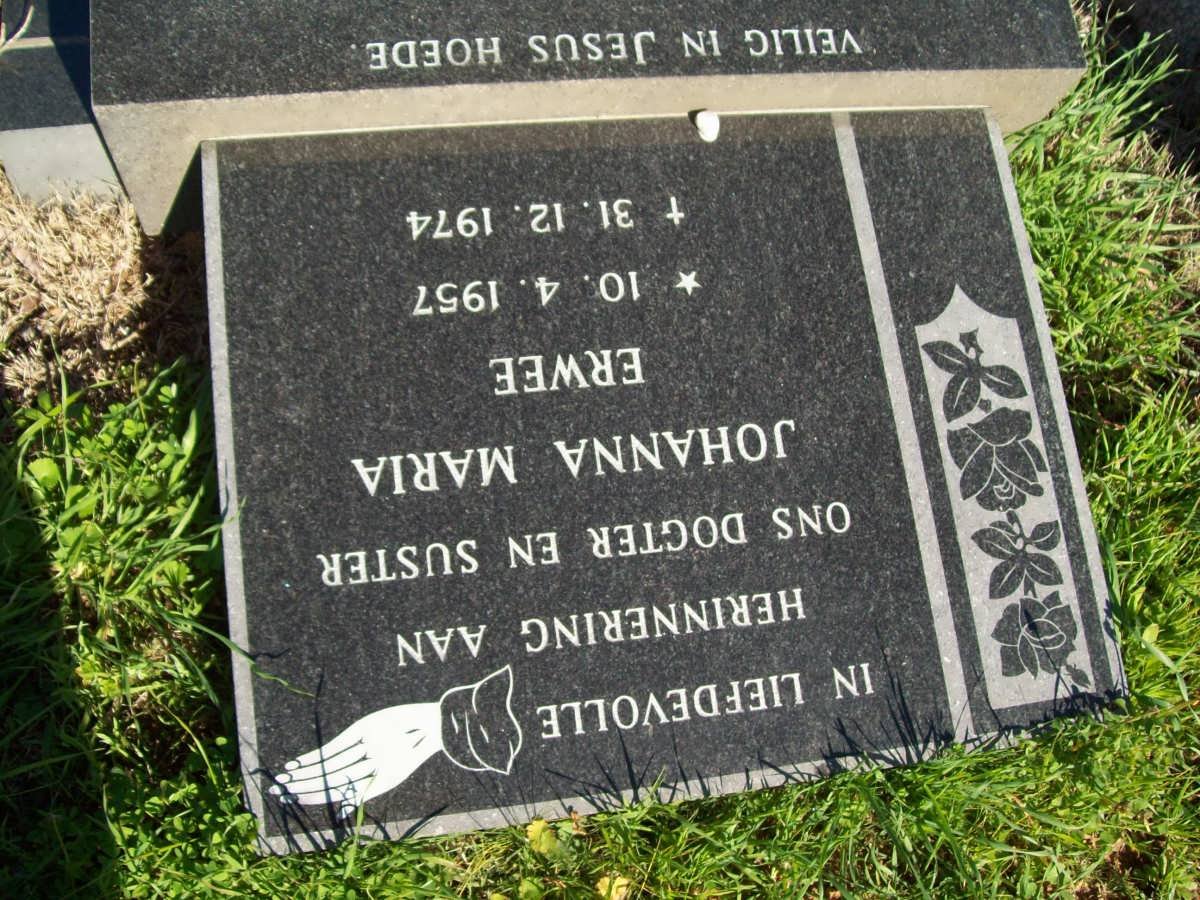 ERWEE Johanna Maria 1957-1974