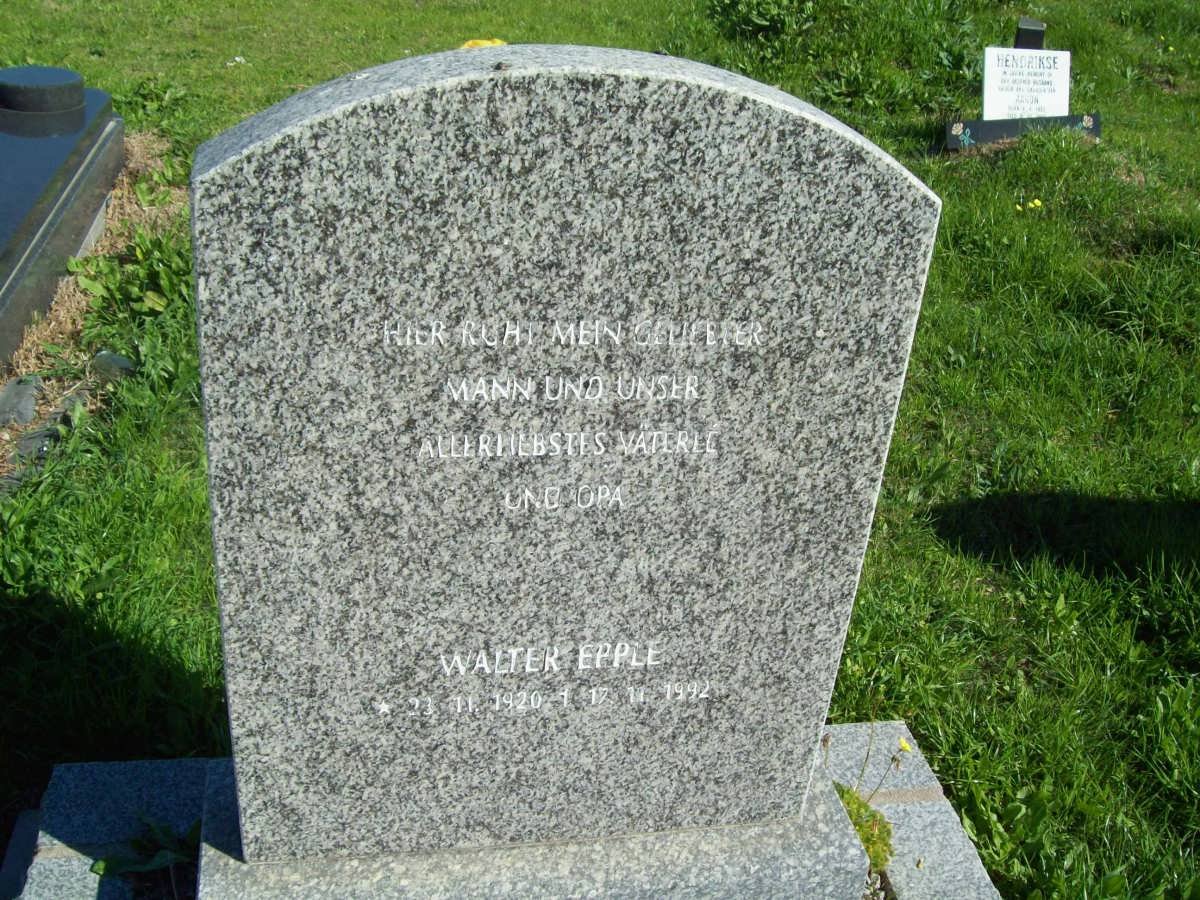 EPPLE Walter 1920-1992