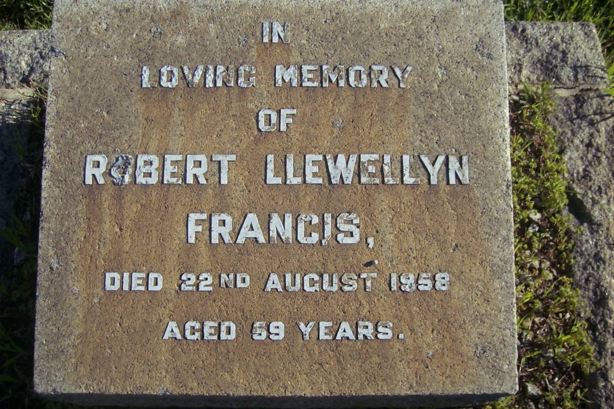 FRANCIS Robert Llewellyn -1958
