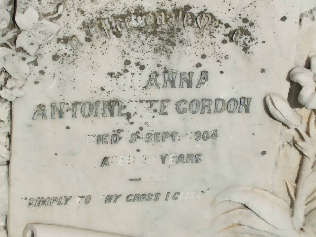 GORDON Johanna Antoinette -1904