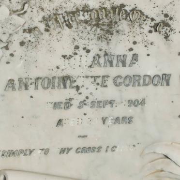 GORDON Johanna Antoinette -1904