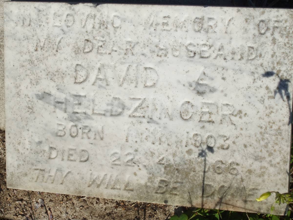 HELDZINGER David A. 1903-1966
