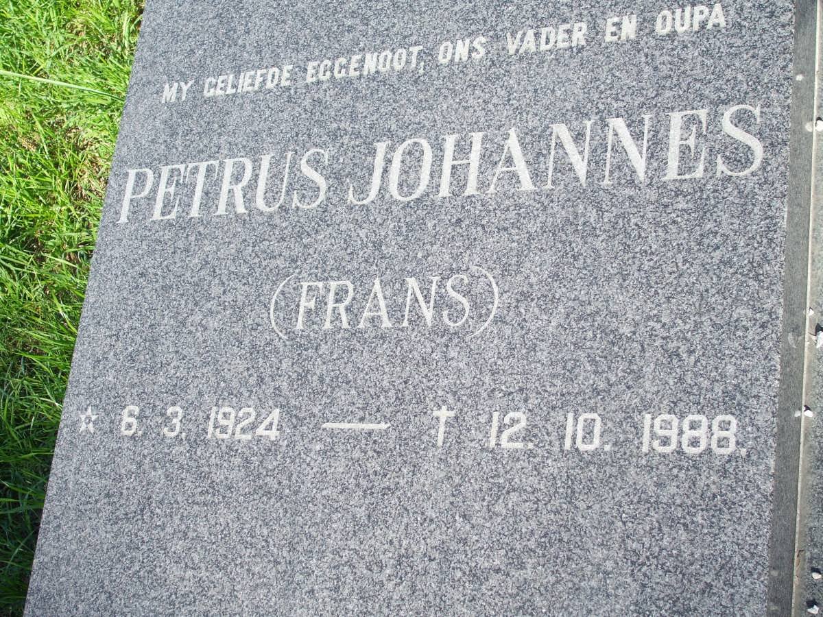 HEERDEN Petrus Johannes, van 1924-1988
