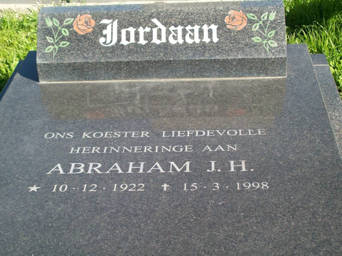 JORDAAN Abraham J.H. 1922-1998