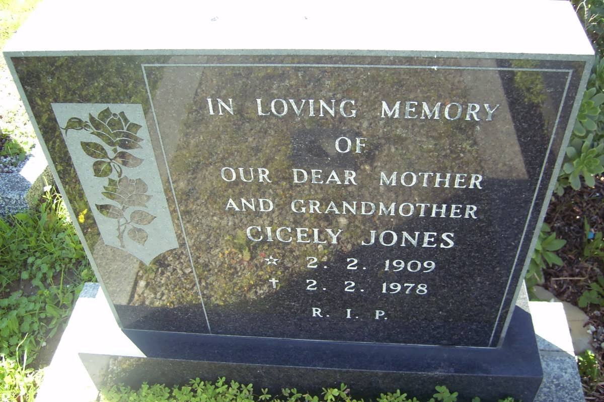 JONES Cicely 1909-1978