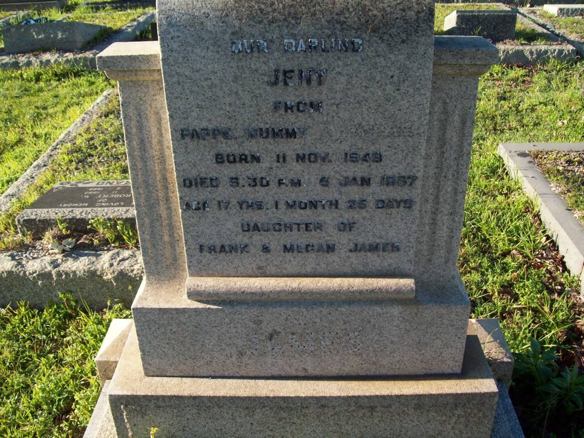 JAMES Jeni 1949-1967