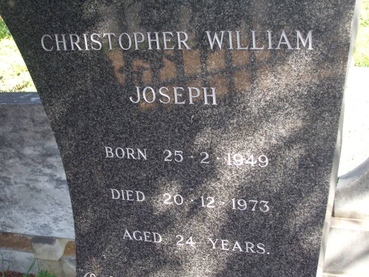 JOSEPH Christopher William 1949-1973