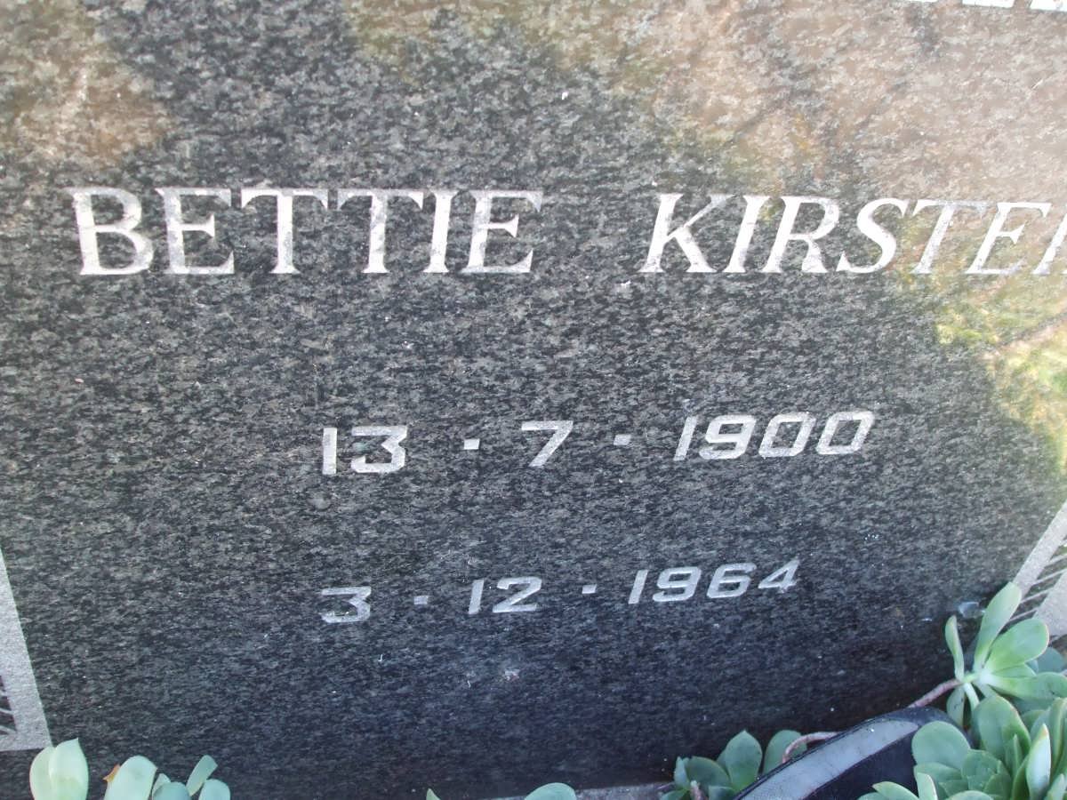 KIRSTEN Bettie 1900-1964