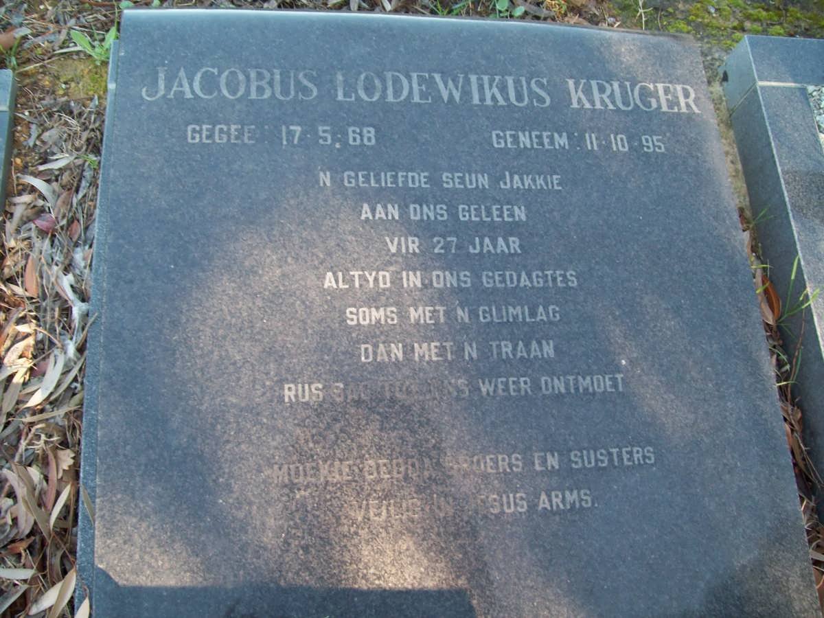 KRUGER Jacobus Lodewikus 1968-1995