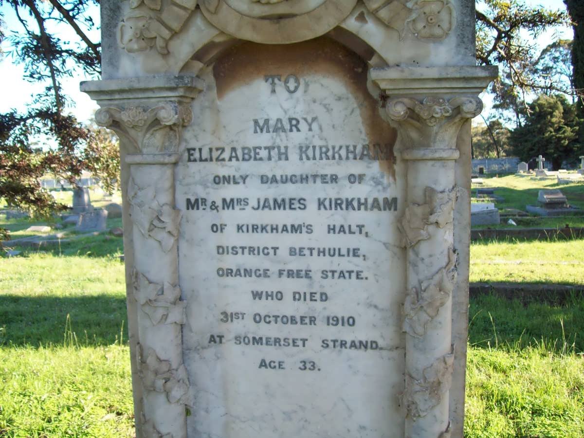 KIRKHAM Mary Elizabeth -1910