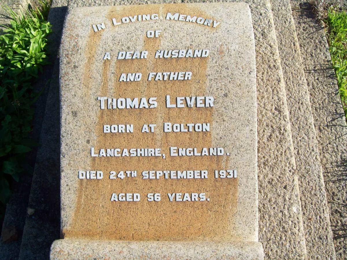 LEVER Thomas -1931